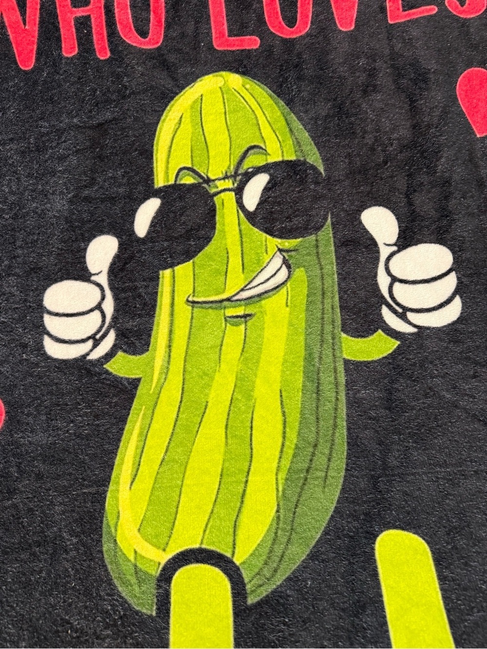 Just A Girl Who Loves Pickles Silky Soft 50” X 60” Throw Blanket - Picture 2 of 11